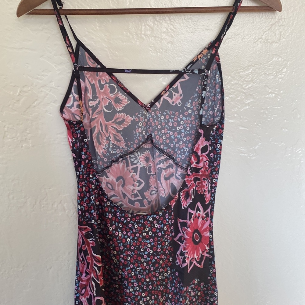 Free People✨Your Better Side Slip Dress- Black Combo - Picture 11 of 13